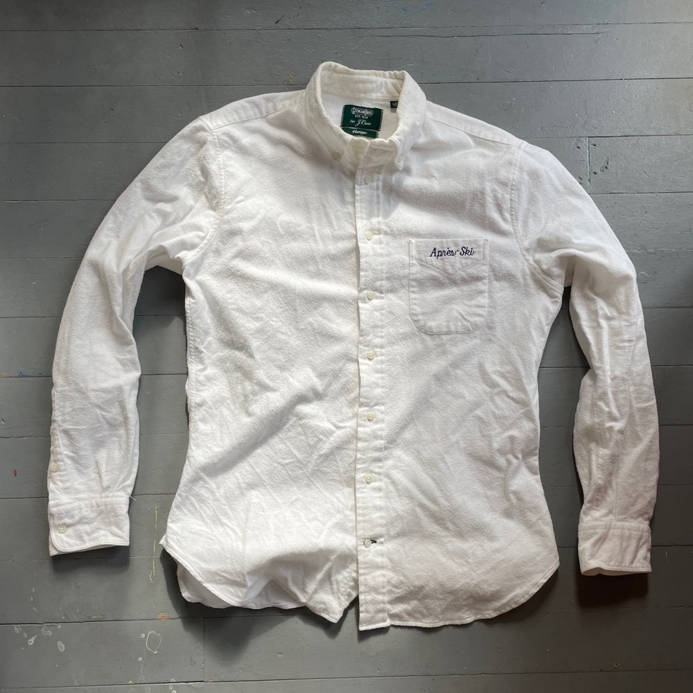 Gitman Vintage J Crew Flannel White Apres Ski USA